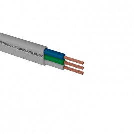 Провод ПУГНПбм Мастер Тока 3x1,5кв мм ТУ белый бухта 5м