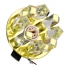 Светильник Эра DK29 YL/WH декор "хрусталь, столбики круглые" G9, 220V, 40W, жёлтый/прозрачный