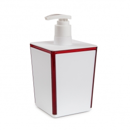 Дозатор для жидкого мыла Berossi Spacy красный  полупрозрачный