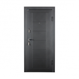 Дверь металлическая Valberg Стайл черный муар/венге 2066x880мм правая