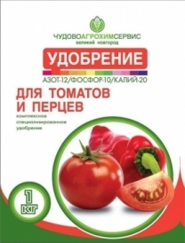 Удобрение "Садовник" для томатов и перцев смесь 1кг Чудово