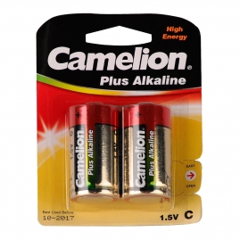 Батарейка CAMELION LR14 Plus Alkaline BL-2, LR14-BP2, батарейка 1,5В 1653