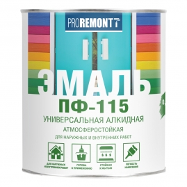Эмаль Proremontt ПФ-115 черная 0,9кг