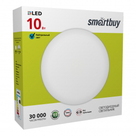 Светильник LED Smartbuy 10Вт 6000К 700Лм SBL-White-10-Wt-6K