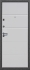 Дверь металлическая Троя МДФ 12мм белый глянец, правая 960