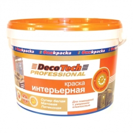 Краска ВД DecoTech интерьерная 9л