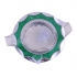 Точечный светильник Эра Fashion DK17 "звезда со стеклянной крошкой" MR16, 12V, хром/зеленый блеск