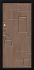 Дверь металлическая VALBERG С4 КАМЕЛОТ черный муар/орех темный 2066x980мм левая