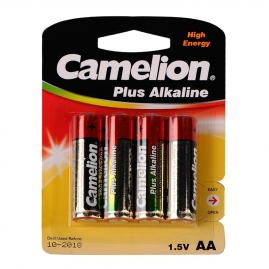 Батарейка CAMELION Plus Alkaline LR 6 блистер 4, 1,5В 7370