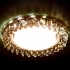 Светильник точечный Ambrella light G255 BR хром коричневый хрусталь GX53+3W LED WHITE