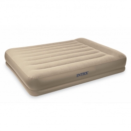 Надувная кровать-матрас Intex Pillow Rest Mid-Rise Bed Twin 67742, с насосом 220В