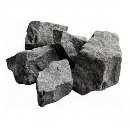 Камни для банных печей Габбро-Диабаз, колотые 20кг 03305