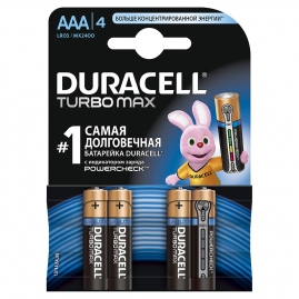 Батарейка Duracell AAA LR03 TURBO MХ2400 К4, Б0014051