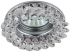 Точечный светильник Эра DK16 круглый с мелкими хрусталиками хром, прозрачный