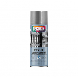 Грунт аэрозольный антикоррозийный цинковый Decorix 520мл