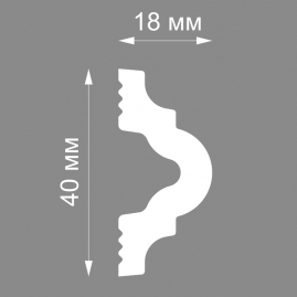 Молдинг дюрополимерный Лагом 50x12x2000мм 18002D