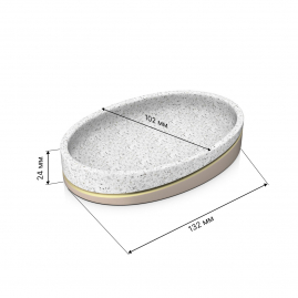 Мыльница настольная Fora Terrazzo FOR-TRZ036