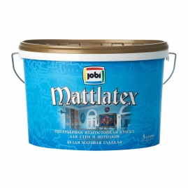 Краска для внутренних работ JOBI Mattlatex O4 латексная, влагостойкая 5л