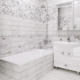 Плитка керамическая Global Tile San Remo белая 500x250мм GT12VG