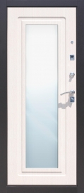 Дверь металлическая Царское Зеркало правая, седой дуб 860мм