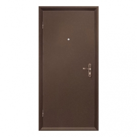 Дверь металлическая VALBERG Б2 ПРОФИ металл/металл антик медный 2050x860мм левая