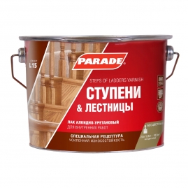 Лак алкидно-уретановый глянцевый Ступени&Лестницы PARADE L15 2,5л