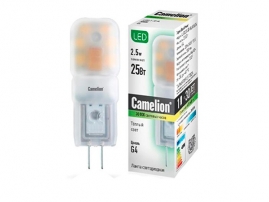 Лампа светодиодная Camelion JD-SL 2.5Вт 220В G4 LED2.5-JD-SL-830-G4