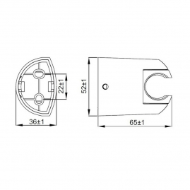 Держатель для душевой лейки IDDIS 020CP00i53 543558