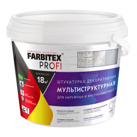 Штукатурка декоративная Farbitex Профи мультиструктурная 4,5л