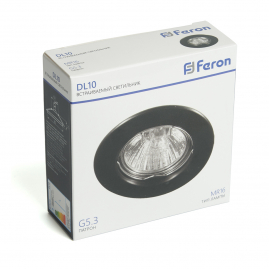 Светильник точечный Feron DL10 MR16 50Вт G5.3 чёрный матовый 48464